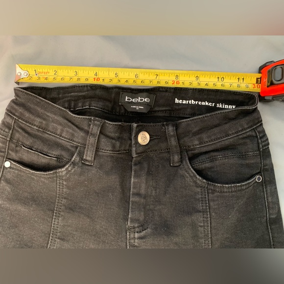 Y2k Bebe black heartbreaker skinny jeans - Picture 5 of 10